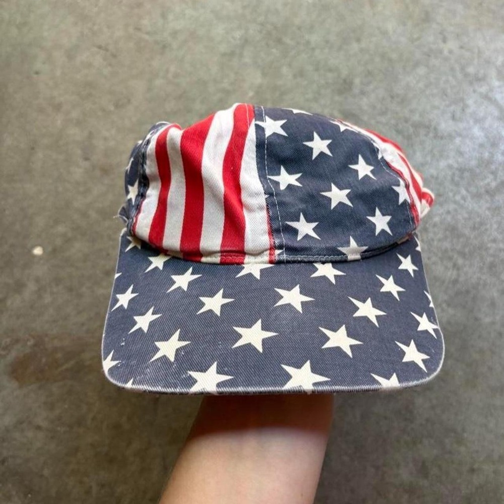 Vintage 90s American flag baseball cap